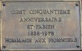Image for Plaque du cent cinquantième anniversaire de Saint-Fabien - Saint-Fabien, Québec