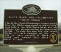 Image for Black Hawk War Encampment "Burnt Village" Historical Marker