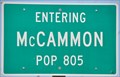 Image for McCammon, Idaho ~ Population 805