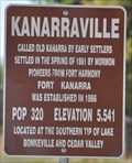 Image for Kanarraville, Utah ~ Elevation 5541 feet