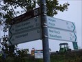 Image for Arrows at the Maifeld bike path - Münstermaifeld, RP, Germany