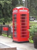 Image for A Red 'Phone Box on Whipsnade Station, Whipsnade Zoo, Bedfordshire.