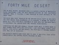 Image for Forty Mile Desert
