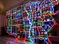 Image for "Electronic Superhighway: Continental U.S., Alaska, Hawaii" by Nam June Paik, National Gallery of American Art