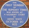 Image for FIRST - Number of the Sunday Times - Salisbury Court, London, UK