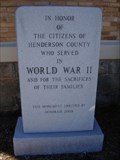 Image for World War II ---  Hendersonville in Henderson County, North Carolina