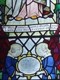 Image for Revelation 2:10 - Frederick Riley Memorial Window - Parish Church of All Saints Odd Rode, Scholar Green, Cheshire East, UK.
