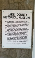 Image for Lake County Historical Museum - Lakeview, OR