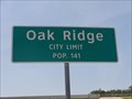 Image for Oak Ridge, TX - Population 141