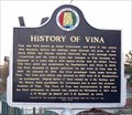 Image for History of Vina - Vina, AL