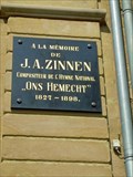 Image for J.A. Zinnen Memorial Plaque