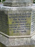 Image for WWI Memorial, St Lawrence Church, Lindridge, Worcestershire, England
