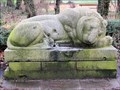 Image for Laying Lion at the Ferberpark entrance in Aachen, Germany.