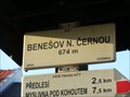 Image for Elevation Sign  - Benešov nad Cernou.674m