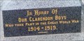 Image for Cenotaph WW1 - Clarendon, SA, Australia