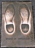 Image for Democratic Donkey - Republican Footprints - Boston, Massachussetts, USA.