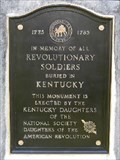 Image for Kentucky Revolutionary Soldiers Memorial 1775 - 1783 - Frankfort, KY