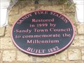 Image for Sandy Fire Station Plaque - Cambridge Road, Sandy, Bedfordshire, UK