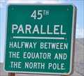 Image for 45th Parallel Sign ~ Salmon, Idaho