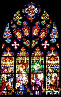 Image for Barcelona Cathedral Stained Glass Windows - Barcelona, Spain