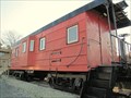 Image for Red, rib-sided caboose - Lake Villa, IL