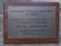 Image for Normandy Veterans Association Plaque, Cooper Memorial Garden, Barnsley.