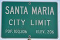 Image for Santa Maria ~ Population 100,306