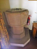 Image for The Font - Parish Church of St Mary and St Lawrence - Cauldon, Stoke-on-Trent, Staffordshire, UK.