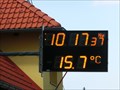 Image for Time and Temperature Sign - Nova Ves nad Luznici, Czech Republic