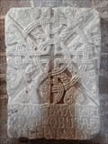 Image for La plaque funéraire - Église Saint-Hilarian-Sainte-Foy de Perse - Espalion (Aveyron), France