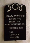 Image for Joan Wytte gravestone - Museum of Witchcraft and Magic - Boscastle, Cornwall
