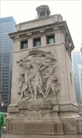 Image for The Pioneers - Michigan Avenue Bridge NW pylon, Chicago, IL