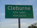 Image for Cleburne, TX - Population 30272