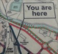 Image for Derby Rail Station Pride Park Entrance “You Are Here” Map – Derby, UK