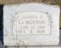 Image for 106 - Juanita P. La Munyon - Tonkawa IOOF Cemetery - Tonkawa, OK