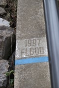 Image for Stairway 1997 Flood Mark -- Clarksville IN