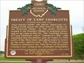 Image for Treaty of Camp Charlotte  Marker # 6-65