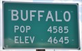 Image for Buffalo, Wyoming ~ Population 4585