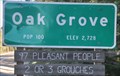Image for Oak Grove ~ Population 100 (97 Pleasant People - 2 or 3 Grouches)