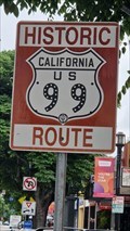 Image for Historic U.S. Route 99 sign - Burbank, CA, USA