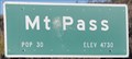 Image for Mountain Pass, California ~ Population 30
