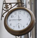 Image for Mounted clock on townsquare house, Susice, CZ