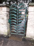 Image for Ornate leaf design gate, Millbank Road - Darlington, England.