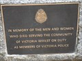 Image for Police Memorial, Moe RSL, Vic, Australia