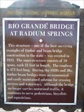 Image for Rio Grandé Bridge at Radium Springs