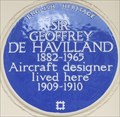 Image for Sir Geoffrey De Havilland - Baron's Court Road, London, UK