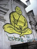 Image for Monk graffiti - Rio de Janeiro, Brazil