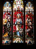 Image for The Good Shepard - Stained Glass - Church of St Peter - Cockett - Wales. Great Britain.