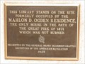 Image for Mahlon D. Ogden Residence marker - Great Chicago Fire of 1871,Chicago, IL