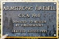 Image for Armstrong Fire Bell Plaque - Armstrong, BC